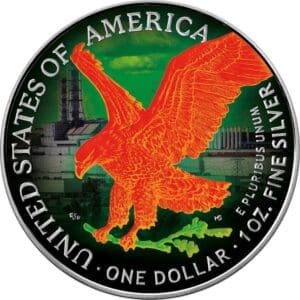 2021 $1 Chernobyl Nuclear Power Plant American Eagle Liberty 1oz Silver Coin