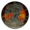 2020 Art Colour Collection Eagle Fire 1oz Silver Coin
