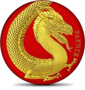 2020 Fafnir Geminus Space Red Germania Beasts 1oz Silver Coin