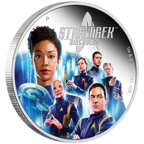 2019 $2 Star Trek Discovery Crew 2oz Silver Coin