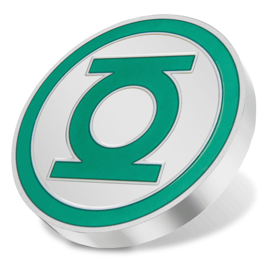 2021 $2 Green Lantern Emblem 1oz Silver Proof Coin