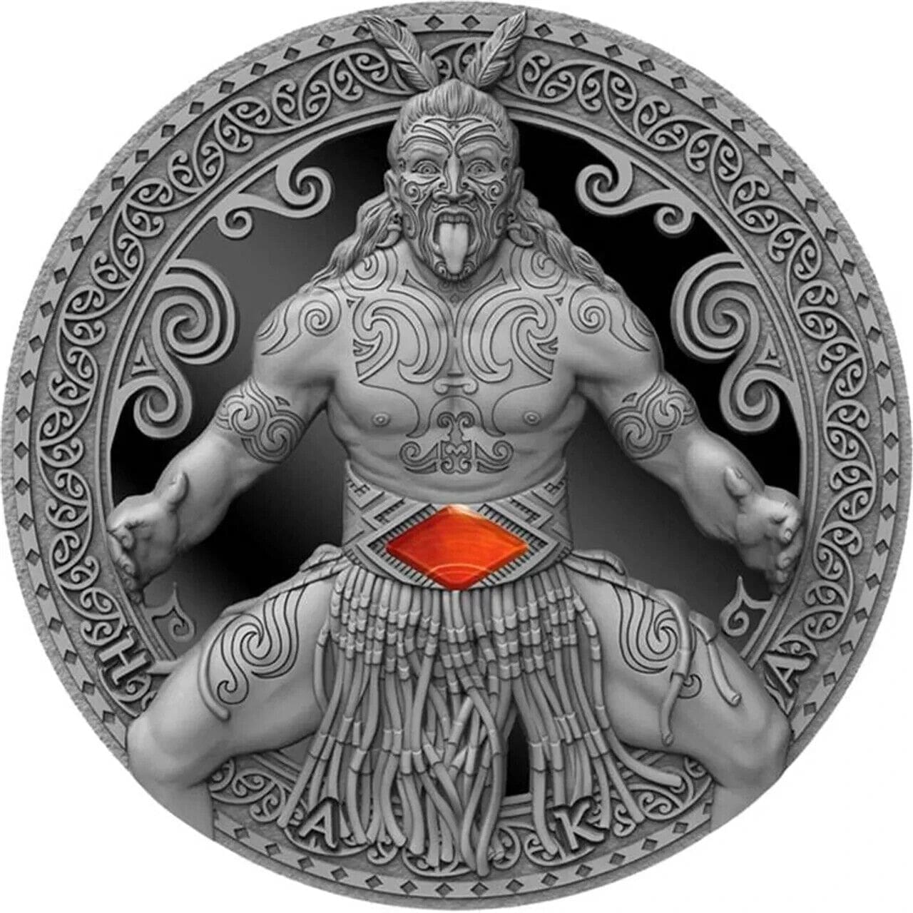 2020 Haka World Cultures 2oz Silver Antiqued Coin
