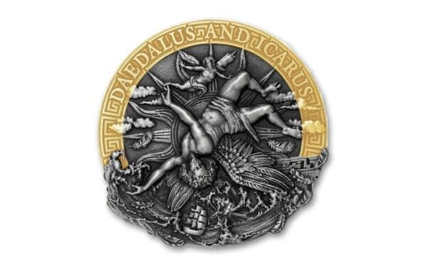 2021 $5 Daedalus and Icarus 2oz Silver Coin