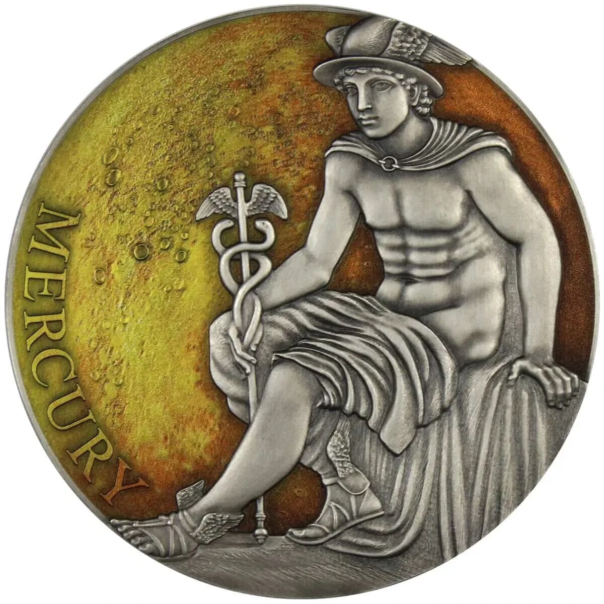 2019 Mercury Planets And Gods 3oz Silver Coin