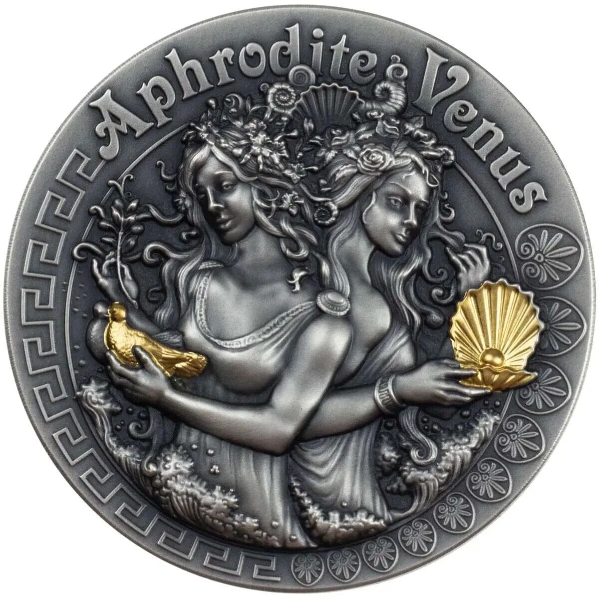 2020 $5 Aphrodite and Venus Goddesses 2oz Silver Coin