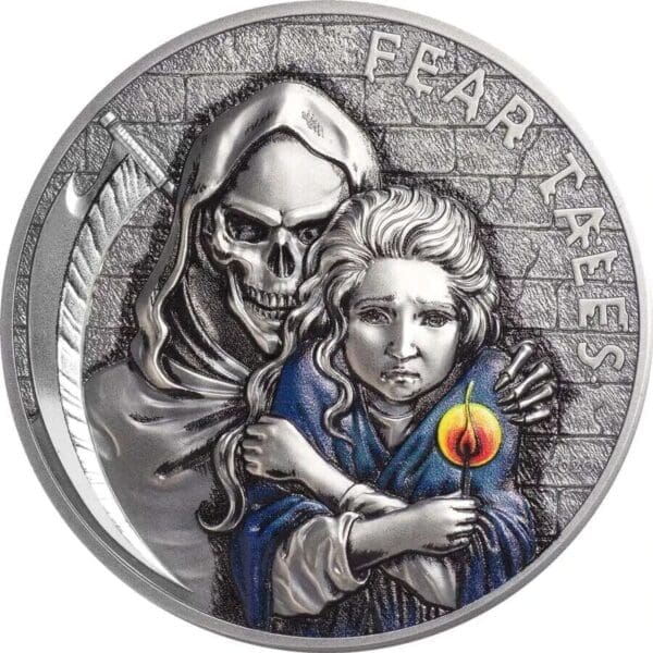 2020 $10 Little Match Girl Fear Tales 2oz Silver Coin