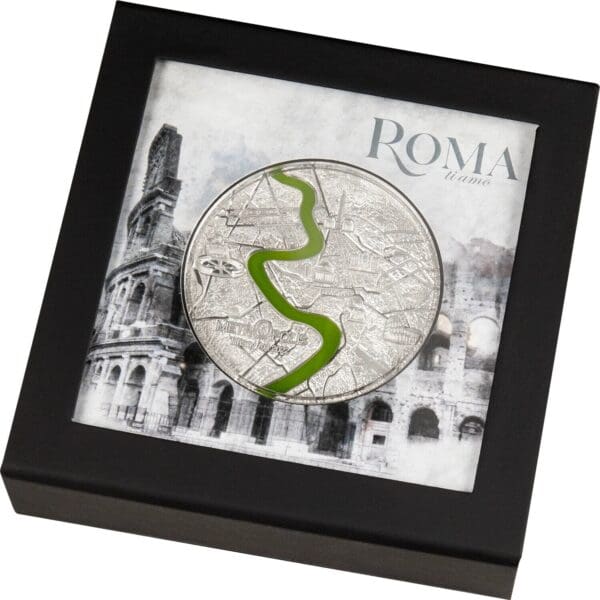 2022 $20 Tiffany Art Metropolis - Roma 3oz Silver Proof Coin - Image 3