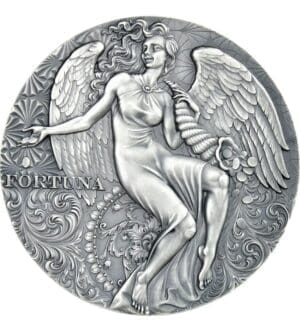 2021 Fortuna Celestial Beauty 2oz Silver Antiqued Coin