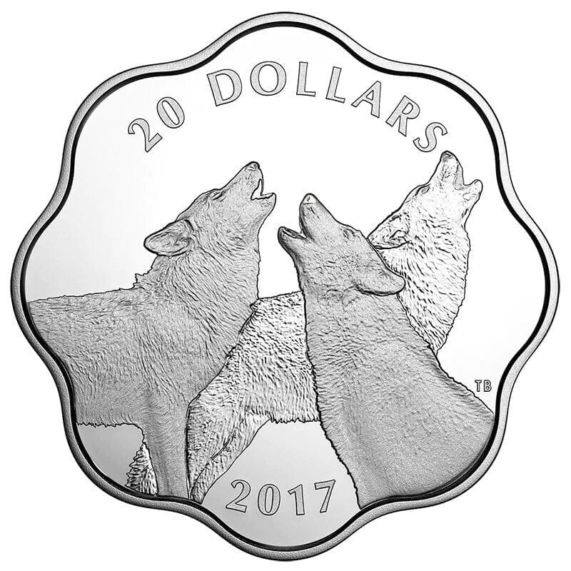 2017 $20 Master of the Land The Timber Wolf Silver Proof Coin