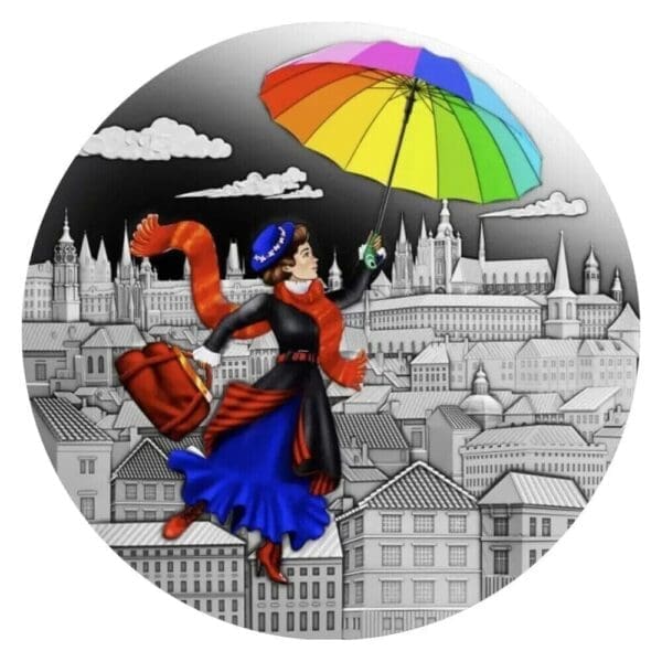 2022 $1 Fairy Tales The Magical Nanny 1oz Silver Coin - Image 2