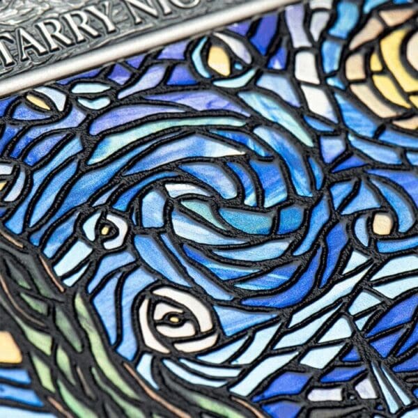 2022 10 Cedis Vincent Van Gogh Starry Night 2oz Silver Coin - Image 2