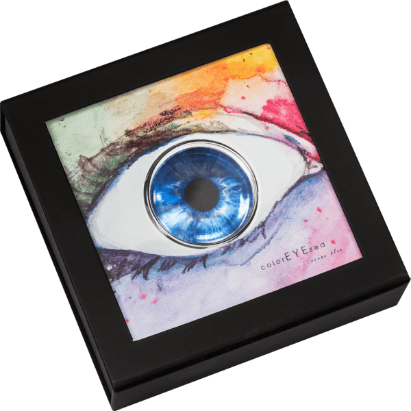 2022 $5 Coloreyezed Ocean Blue 1oz Silver Coin - Image 3