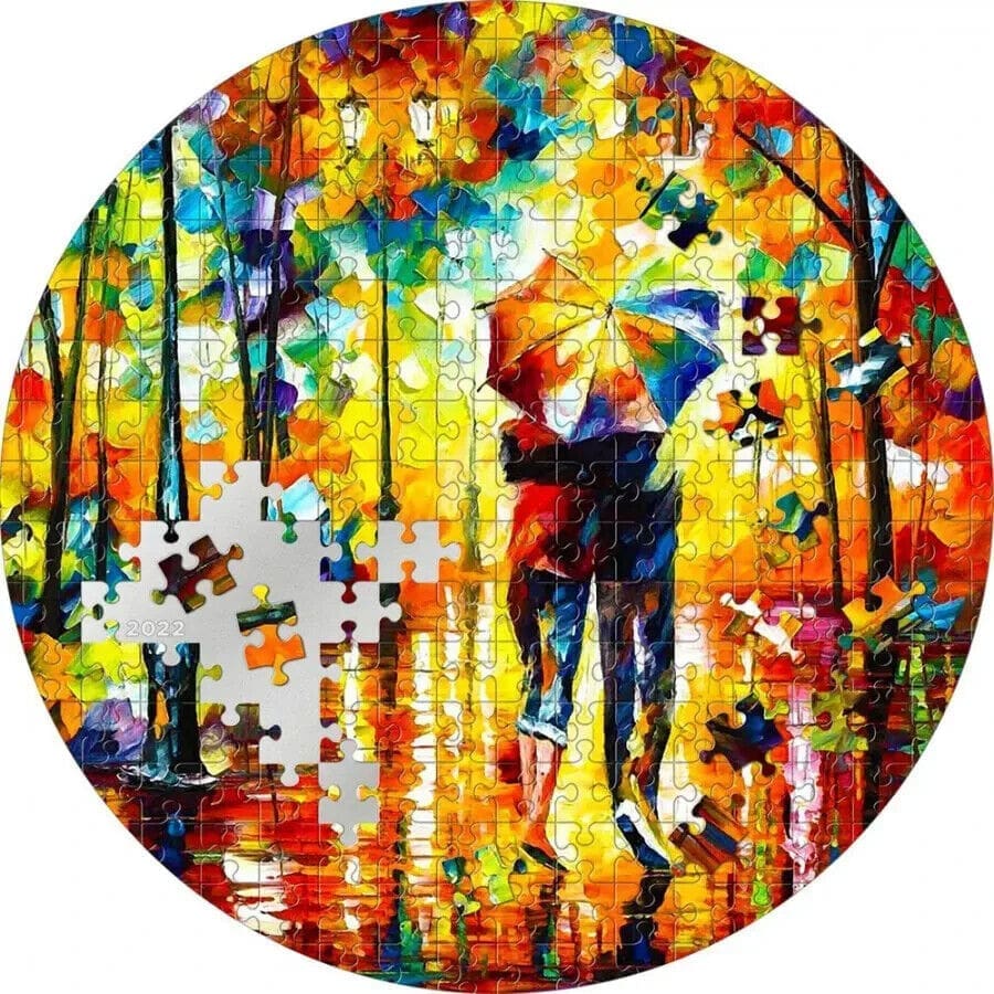 2022 $20 Couple Under One Umbrella Micropuzzle Treasures 3oz Silver Coin