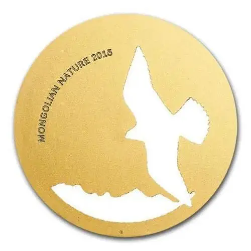 2015 1/2oz Mongolian Nature Falcon Silver Coin