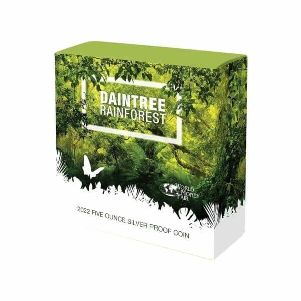2022 $10 Daintree Rainforest 5oz Silver Proof Coin - Image 5
