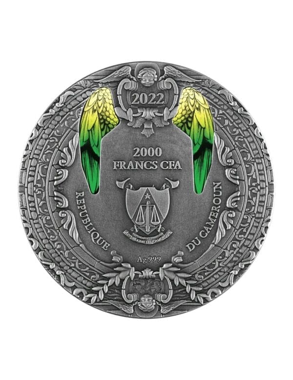 2022 Archangel Raphael 2oz Silver Coin - Image 2