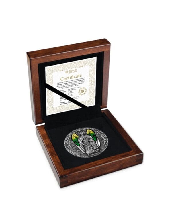 2022 Archangel Raphael 2oz Silver Coin - Image 3