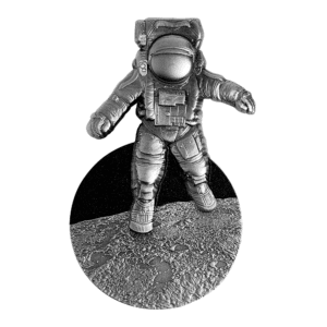 2022 Astronaut On The Moon Coloured 2oz Silver Coin