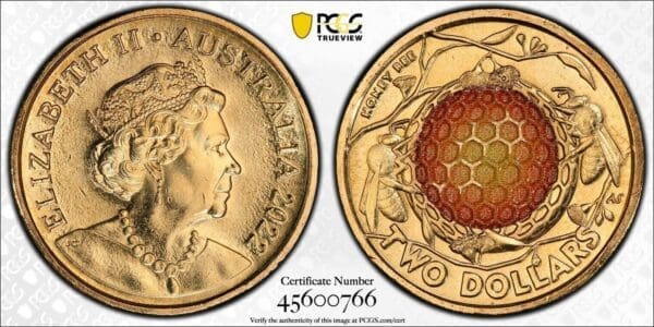 MS66 2022 $2 Honey Bee Regular Strike Coin PCGS