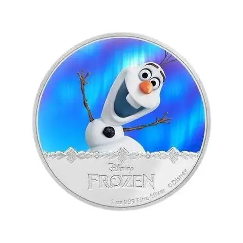 2016 $2 Disney Frozen Olaf Snowman 1oz Silver Proof Coin