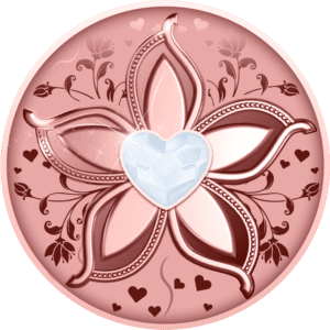 2022 This is Love Rose Gold Silver Coin
