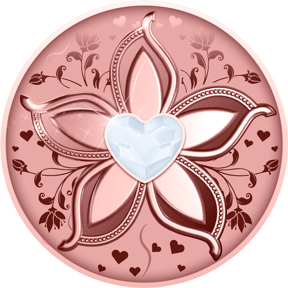 2022 This is Love Rose Gold Silver Coin