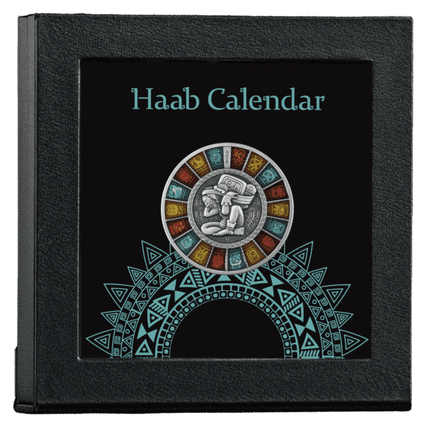 2023 $2 Haab Calendar 2oz Silver Coin - Image 3