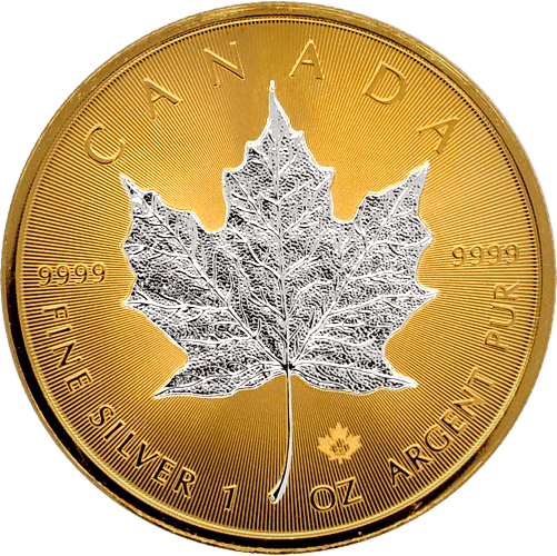 2023 $5 Maple Leaf Space Gold Edition 1oz Silver Coin