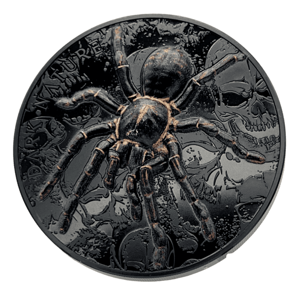 2023 $20 Dark Nature Thai Black Tarantula Ultra High Relief 3oz Silver Coin