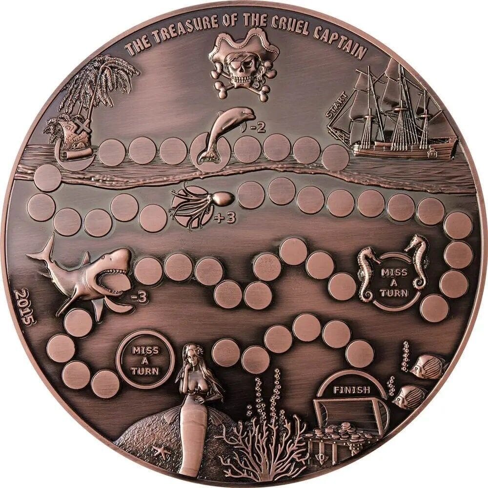 2015 $5 Treasure of the Cruel Captain Copper Game Coin