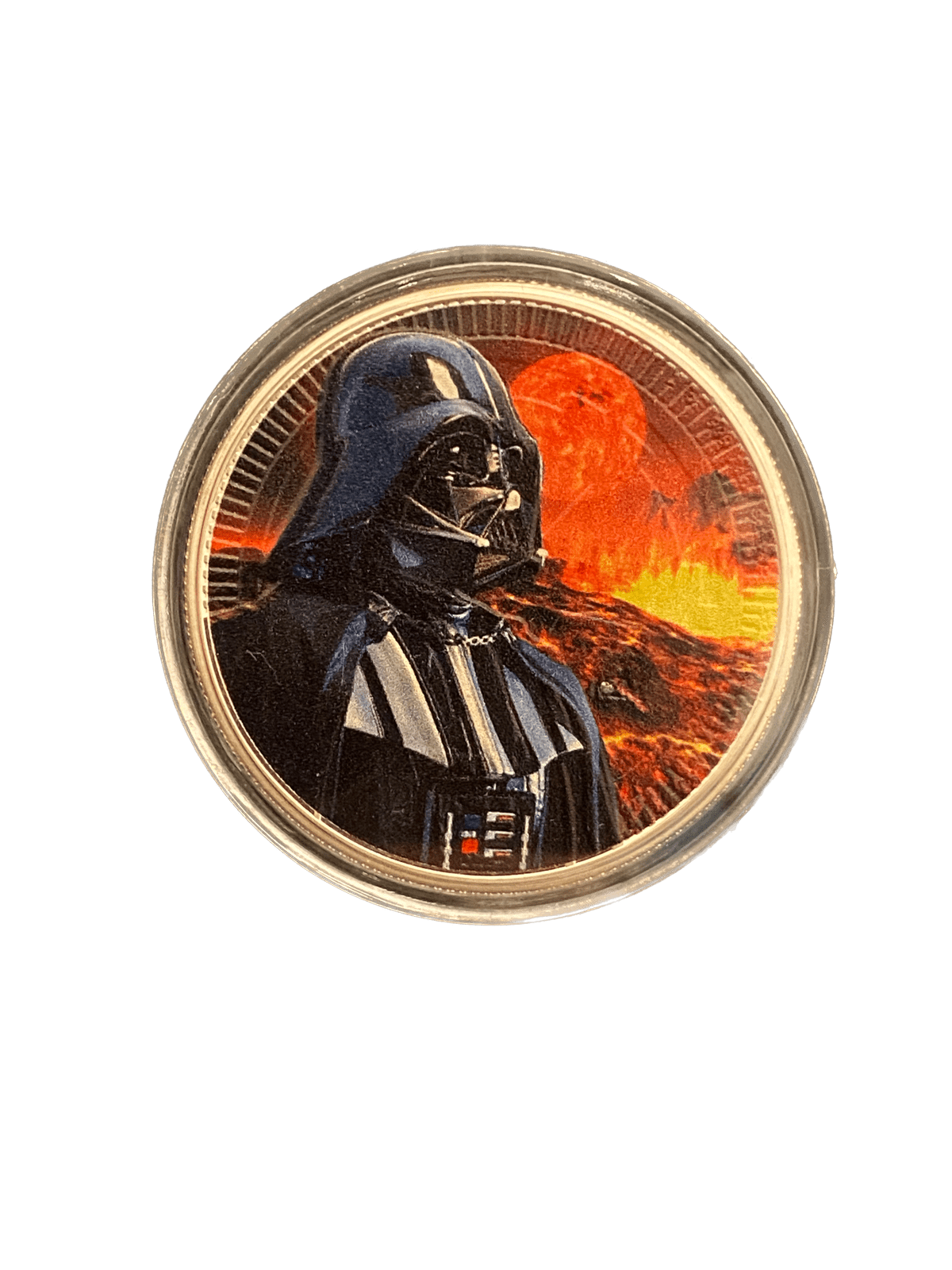 2017 $2 Darth Vader Mustafar Galactic Empire Backdrop 1oz Silver Coin
