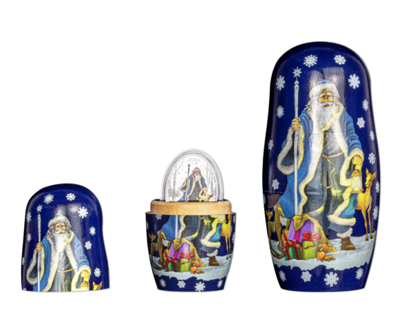 2024 $5 Father Frost Matryoshka Doll 1oz Silver Coin