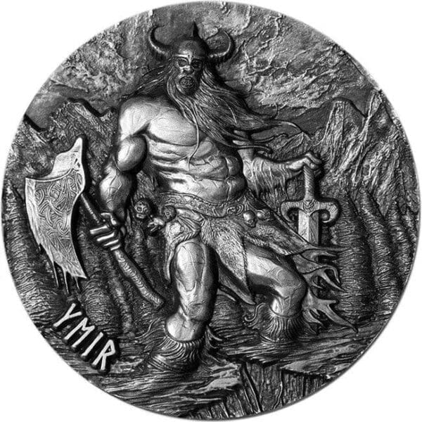 2017 $10 Legends Of Asgard Ymir 3oz Silver Coin