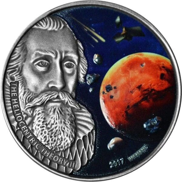 2017 Heliocentric Theory II Johannes Kepler 1oz Silver Coin