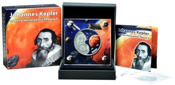 2017 Heliocentric Theory II Johannes Kepler 1oz Silver Coin - Image 3