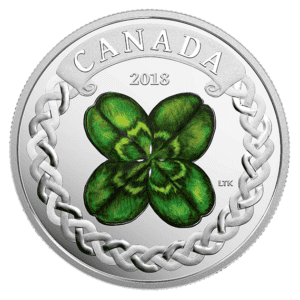 2018 $20 Lucky Clover 1oz Fine Silver Coin