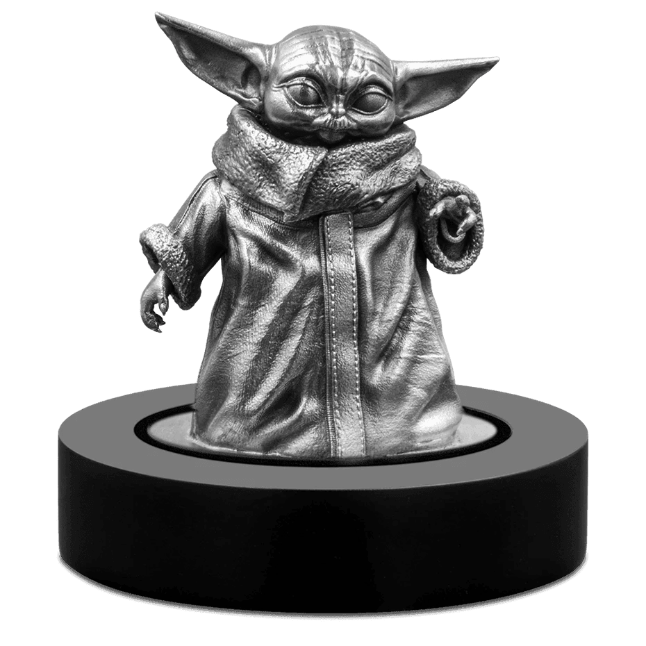 Star Wars The Child Baby Yoda 150g Silver Miniature Figurine
