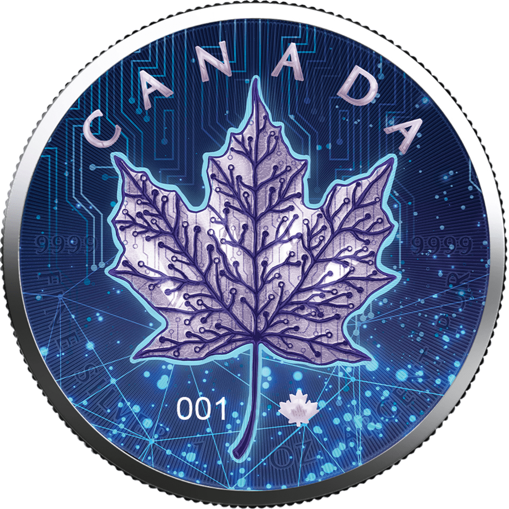2022 Maple Leaf Artificial Intelligence 1oz Silver Coin