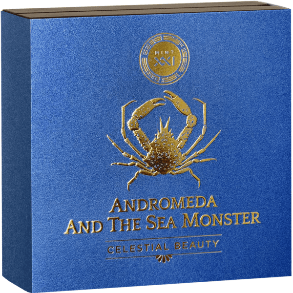 2022 Andromeda & The Sea Monster Celestial Beauty 2oz Silver Coin - Image 7