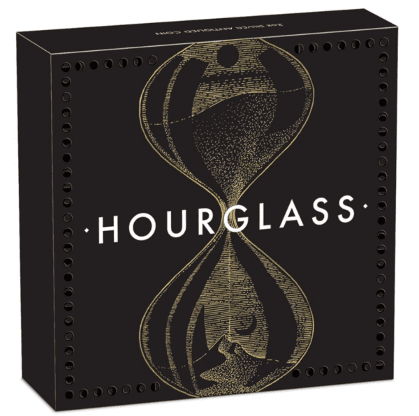 2021 Hourglass 2oz Silver Antiqued Coin - Image 5