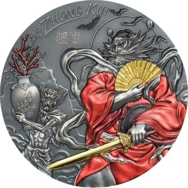 2019 $20 Asian Mythology Zhong Kui 3oz Silver Coin
