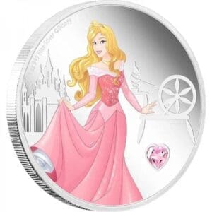 2020 $2 Disney Princess Gemstone Aurora 1oz Silver Coin