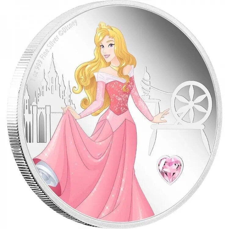 2020 $2 Disney Princess Gemstone Aurora 1oz Silver Coin