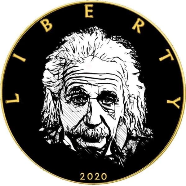 2020 $1 Einstein We Changed The World 1oz American Eagle Silver Coin