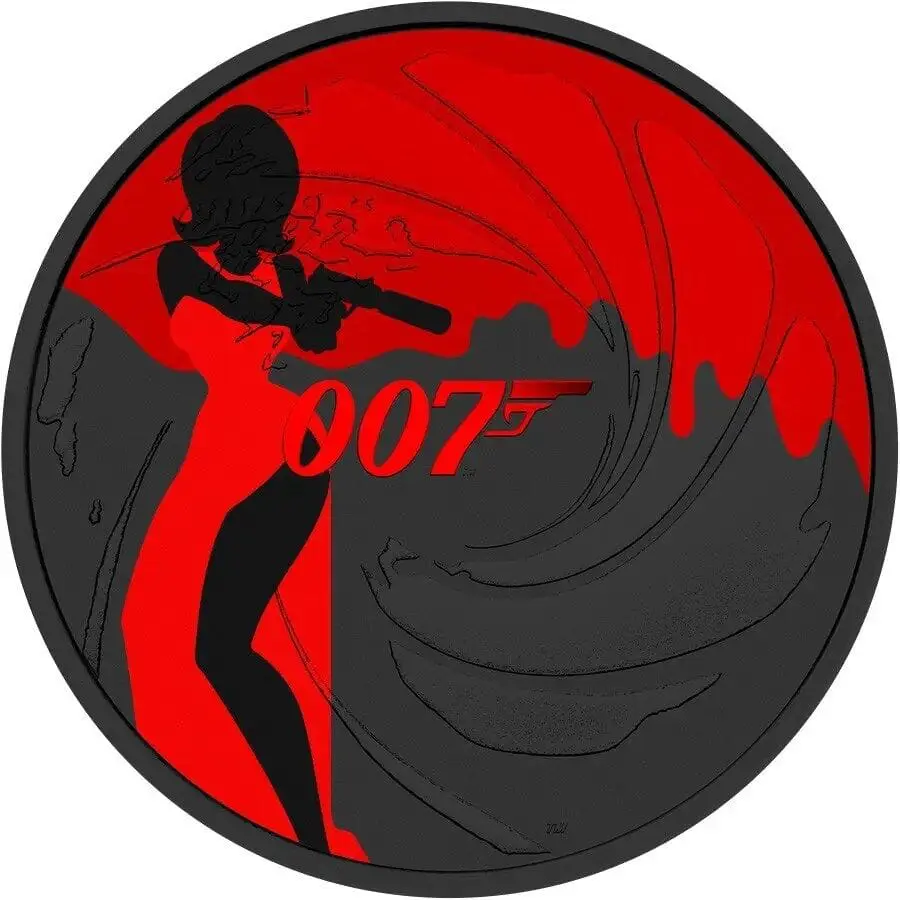 2020 $1 007 James Bond #5 Metallic 1oz Silver Coin
