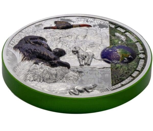 2021 $10 Rainforest Our Earth 2oz Silver Proof Coin - Image 2