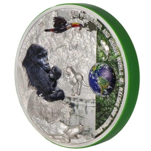 2021 $10 Rainforest Our Earth 2oz Silver Proof Coin - Image 3