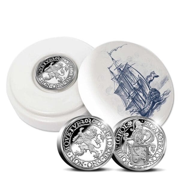 2020 Official Lion Dollar Royal Delft Restrike Holder Edition 2oz Silver Coin