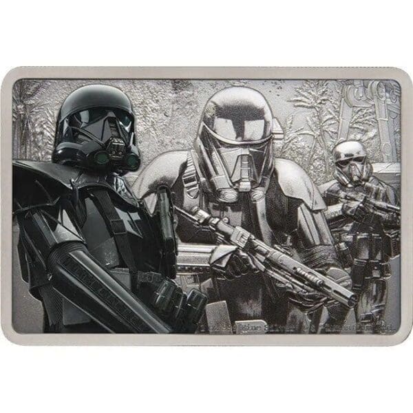 2020 $2 Star Wars Guards Of The Empire Death Trooper 1oz Silver Coin