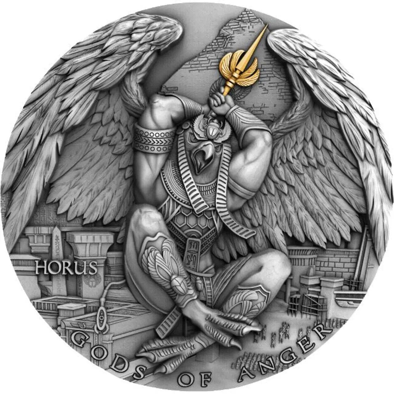 2020 $5 Horus Gods Of Anger 2oz Silver Coin